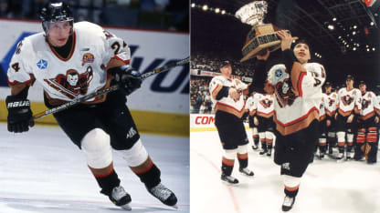 Brent Dodginghorse Willie O'Ree Community Hero Award Canada finalist 4 and 5 split