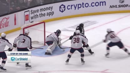 CBJ@LAK: Greaves with a great save against Alex Laferriere