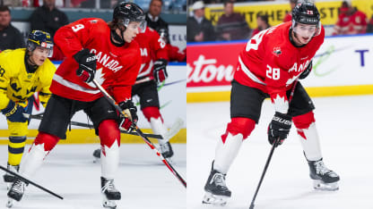 Gavin McKenna Brady Martin foundation for Canada top line at 2026 World Junior Championship