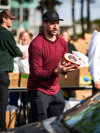 Gallery: Hurricanes Provide Thanksgiving Meal Kits To Triangle Families