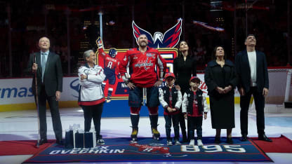 Alex Ovechkin 895 Ceremony at Capital One Arena