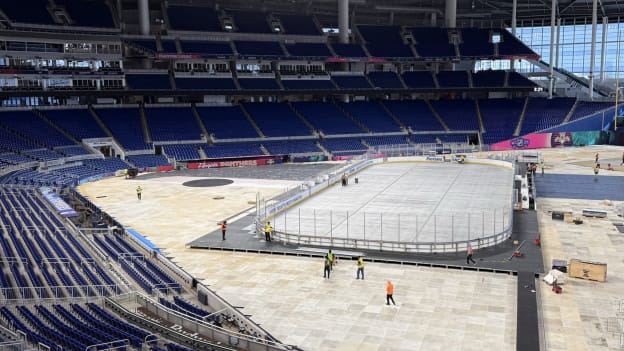 Winter Classic rink build underway in Miami