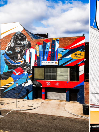 Alex Ovechkin mural sign honoring record unveiled in Washington D.C.