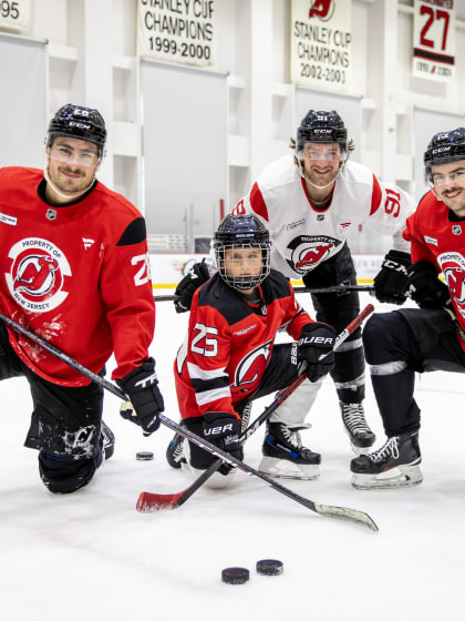Devils Honor 7-Year-Old Trevor for Hockey Fights Cancer