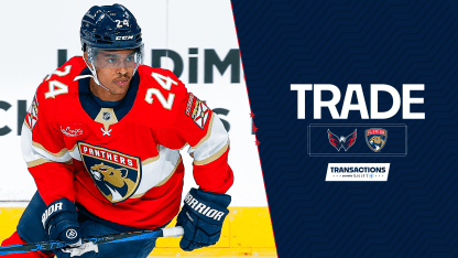 Capitals Acquire Justin Sourdif from the Florida Panthers