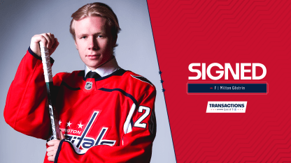Capitals Sign Milton Gästrin