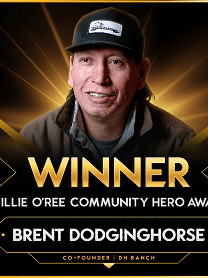 Brent Dodginghorse wins 2025 O'Ree Community Hero Award in Canada