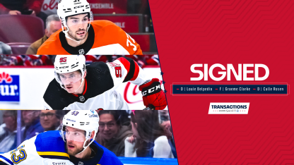Capitals Sign Louie Belpedio, Calle Rosen and Graeme Clarke